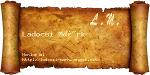 Ladocsi Márk névjegykártya