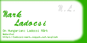 mark ladocsi business card